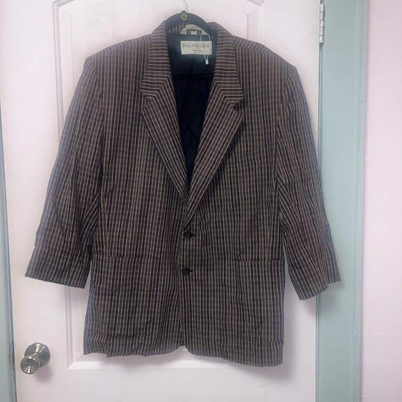 YSL plaid vintage blazer as seen on Herbert twin - Picture 2 of 3